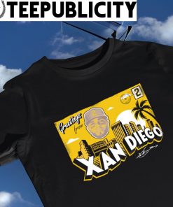San Diego Padres Xander Bogaerts greetings from Xan Diego signature shirt