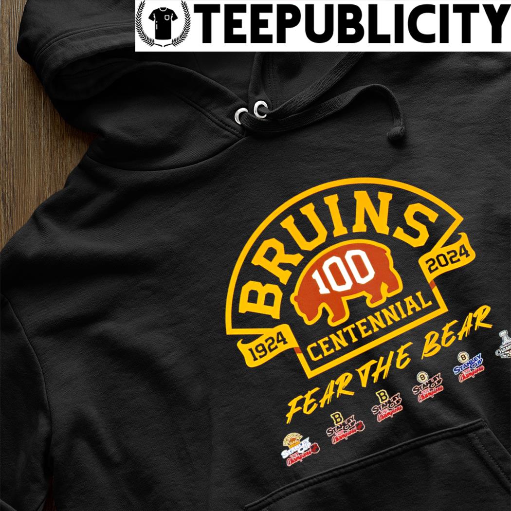 Boston Bruins Logo Team 100th Season Hockey 2024 T Shirt Gift For Fans  EE1022