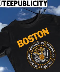 Boston Bruins Marchand Bergeron Pastrnak McAvoy eagle logo shirt