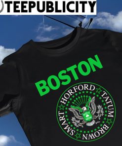 Boston Celtics Smart Horford Tatum Brown eagle logo shirt