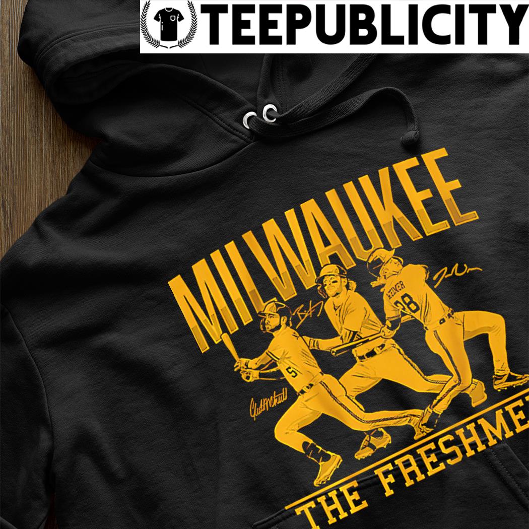 Brice Turang Joey Wiemer and Garrett Mitchell Milwaukee Brewers The Fresmen  signature shirt, hoodie, sweater, long sleeve and tank top