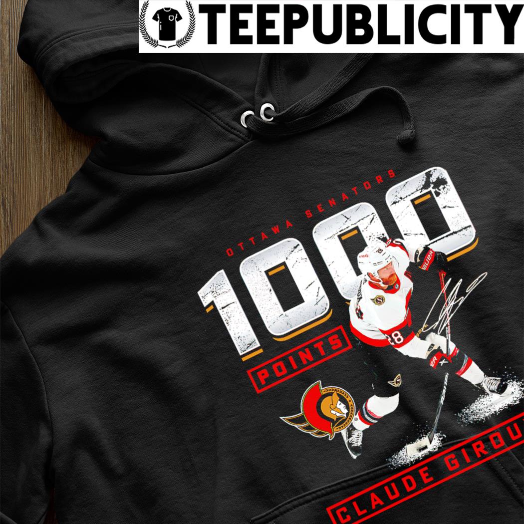 Official Claude Giroux Ottawa Senators 1,000 Career Points T-Shirt, hoodie,  sweater, long sleeve and tank top