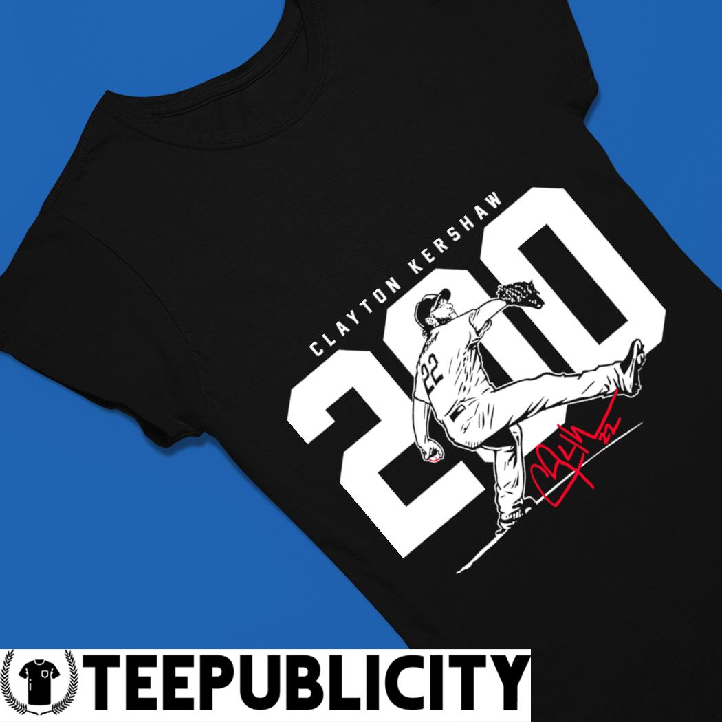 Clayton Kershaw 200 signature t-shirt - Yesweli