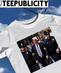 Donald Trump Walking Arrested photo shirt