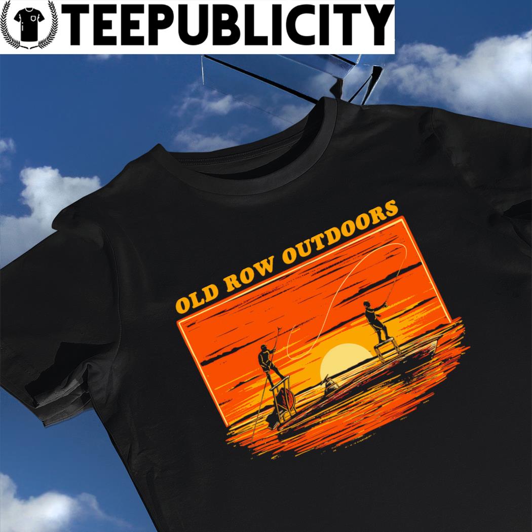 Old Row Outdoors sunset skiff fishing shirt, hoodie, sweater, long sleeve  and tank top