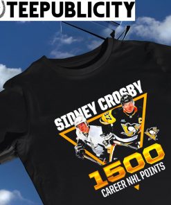 Sidney Crosby Pittsburgh Penguins 1500 career NHL points 2023 shirt