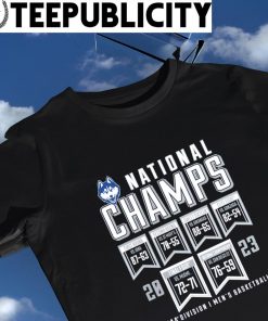 UConn Huskies 2023 NCAA Division I Men's Basketball National Champions banners shirt