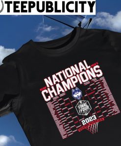 UConn Huskies 2023 NCAA Men's Basketball National Champions Bracket Win Final Four shirt