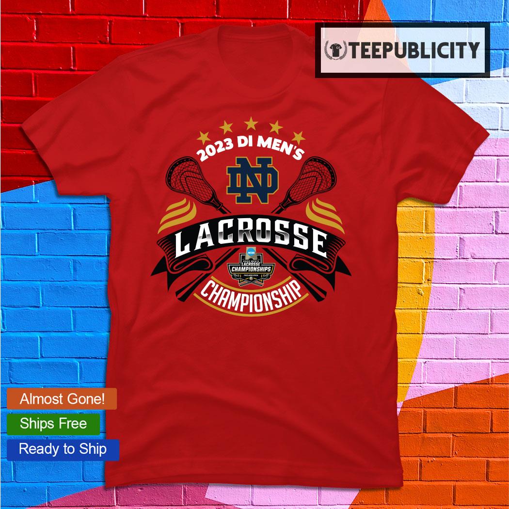 Blue 84 Navy Notre Dame Fighting Irish 2023 NCAA Men's Lacrosse National Champions T-Shirt Size: 3XL