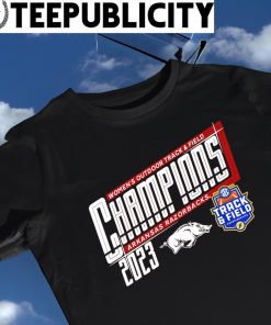 Arkansas Razorbacks 2023 SEC Women's Outdoor Track and Field Champions logo shirt