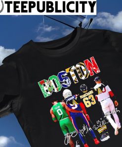Boston Celtics Tatum New England Patriots Matthew Judon Boston Bruins  Marchand Boston Red Sox Trevor Story signature shirt, hoodie, sweater, long  sleeve and tank top