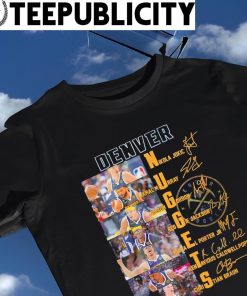 Denver Nuggets Players name and signture Conference Champions signature shirt