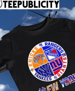 New York Knicks New York Rangers New York Yankees And New York Giants Logo  2023 Tee shirt - Limotees