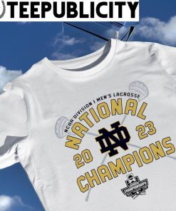 Men's ProSphere Navy Notre Dame Fighting Irish 2023 NCAA Men's Lacrosse  National Champions Jersey