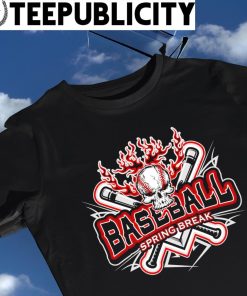Skull Baseball Spring Break logo shirt