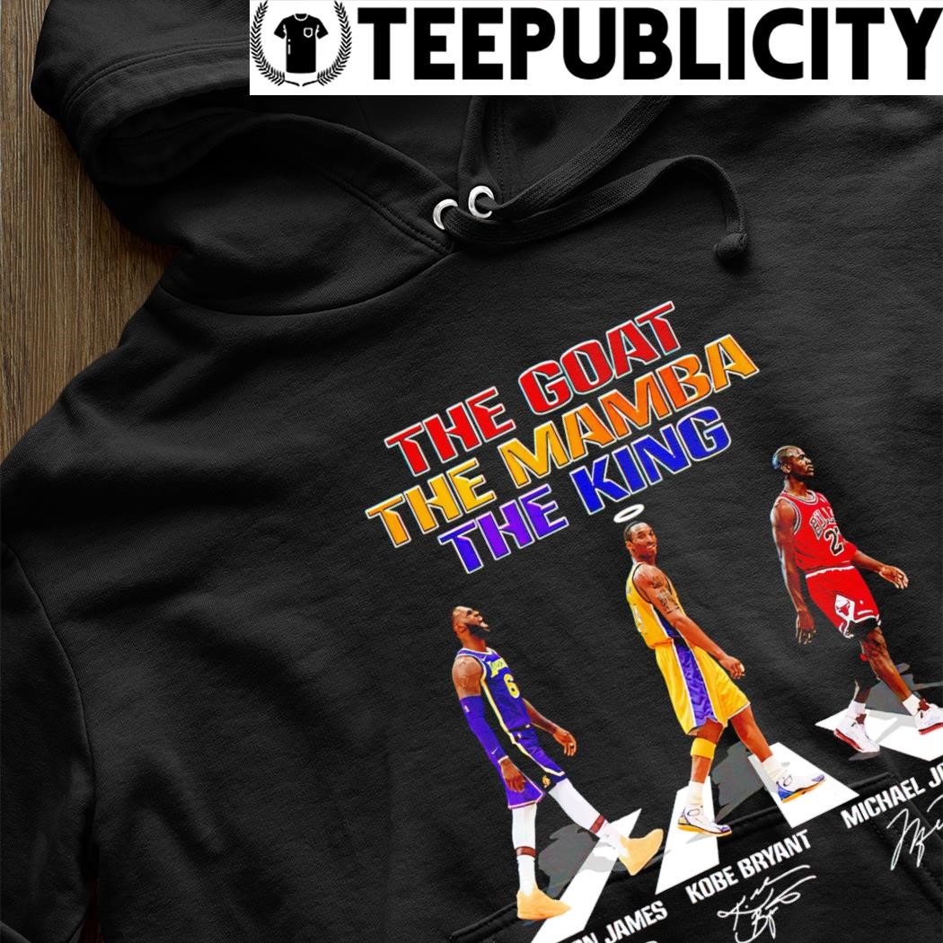 Michael Jordan Kobe Bryant Lebron James shirt 2023 NBA The Goat