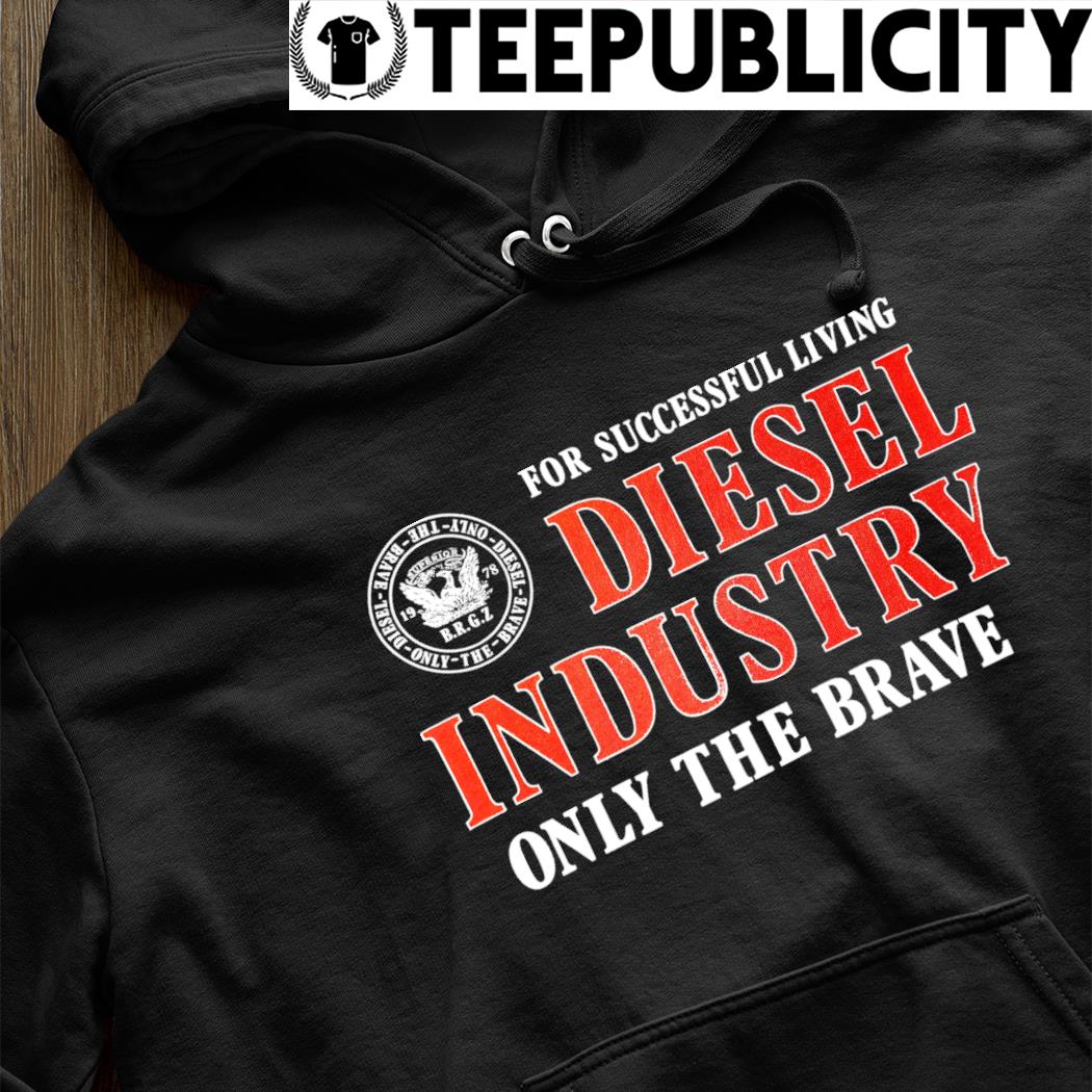 Diesel Industry for successful Living only the Brave logo shirt