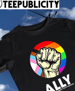 LGBT Ally love is love doesn't cut it anymore logo shirt