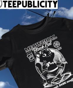 Meowgical Black Cat Dark soul dark magic art shirt