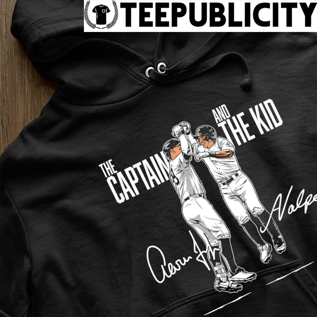 New York Yankees Aaron Judge and Anthony Volpe the Captain and the Kid  signature shirt, hoodie, sweater, long sleeve and tank top