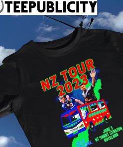 NZ Tour 2023 Mclean Park Napier MT Smart Stadium Auckland poster shirt