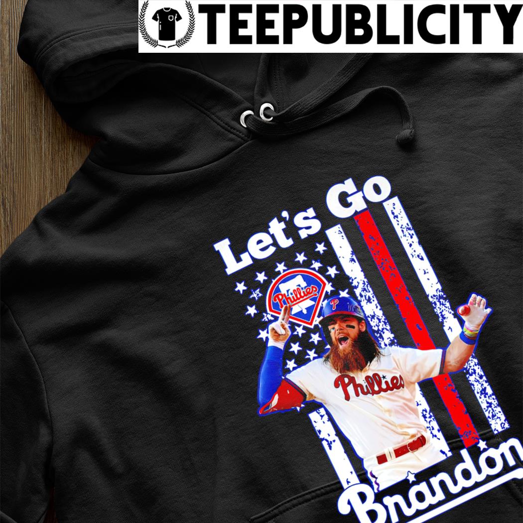 Philadelphia Phillies let s go Brandon Marsh American flag shirt