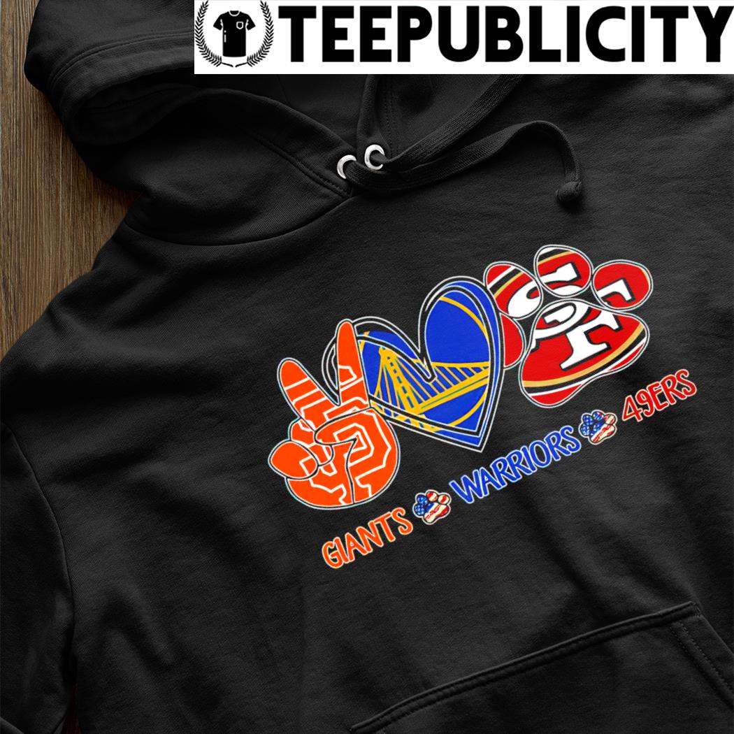 Awesome san Francisco 49ers Warriors Giants teams logo 2023 T-shirt,  hoodie, sweater, long sleeve and tank top