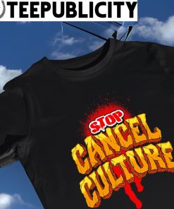 Stop Cancel Culture blood logo shirt