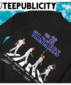 The New York Yankees Andy Pettitte Mariano Rivera Jorge Posada Derek Jeter  signature Abbey Road 2023 shirt, hoodie, sweater, long sleeve and tank top