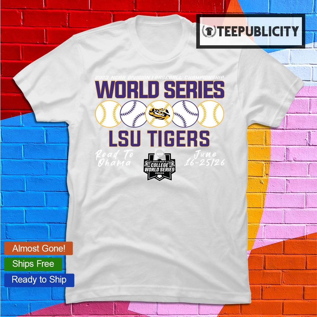 2023 NCAA Division I Champions Baseball LSU Tigers Baseball Shirt