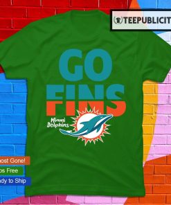 Miami Dolphins Slogan Go Fins Mickey Mouse T-Shirt - T-shirts Low Price