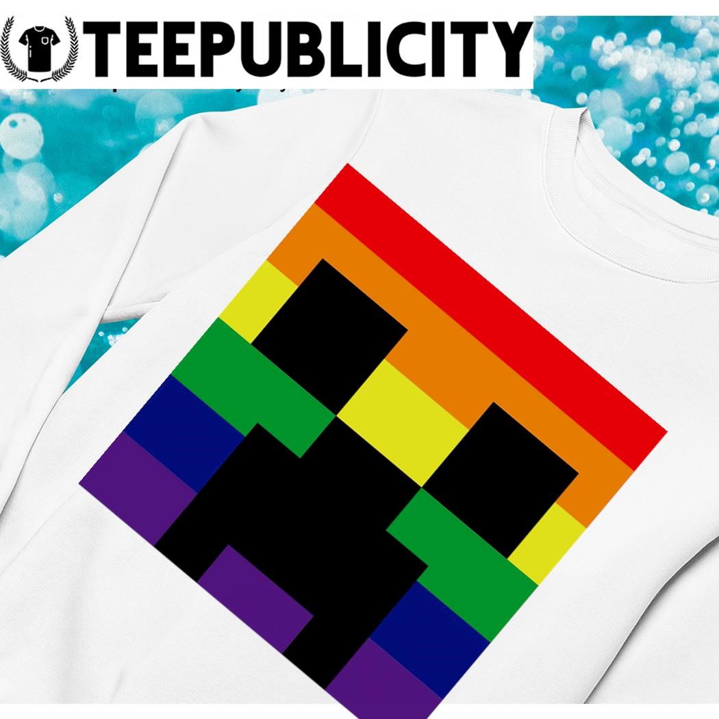 Minecraft Rainbow Creeper Die Cut Sticker