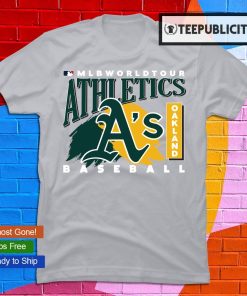 90s Oakland Athletics Yellow A's Logo MLB Baseball T-shirt 