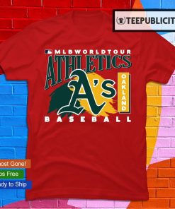 MLB Large Logo Oakland Athletics Oversized T-Shirt D01_212