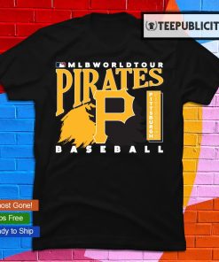 MLB Pittsburgh Pirates Women's Lightweight Bi-Blend Hooded T-Shirt - L