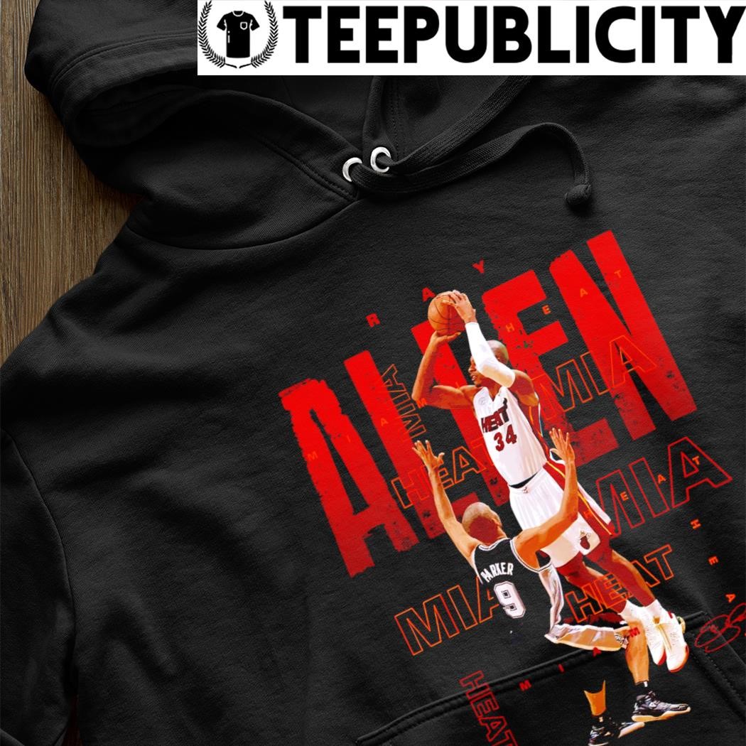 Ray Allen Miami Heat game winner signature 2023 shirt, hoodie, sweater,  long sleeve and tank top