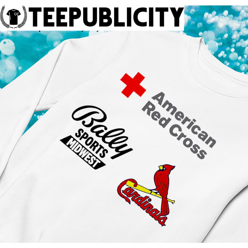American Red Cross Bally Sports Midwest St. Louis Cardinals logo shirt,  hoodie, sweater, long sleeve and tank top