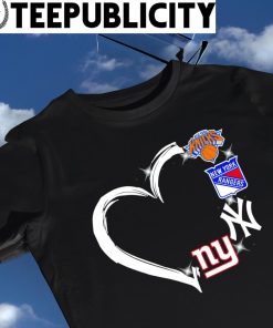 New york Yankees Giants Rangers And Knicks T Shirt - Growkoc