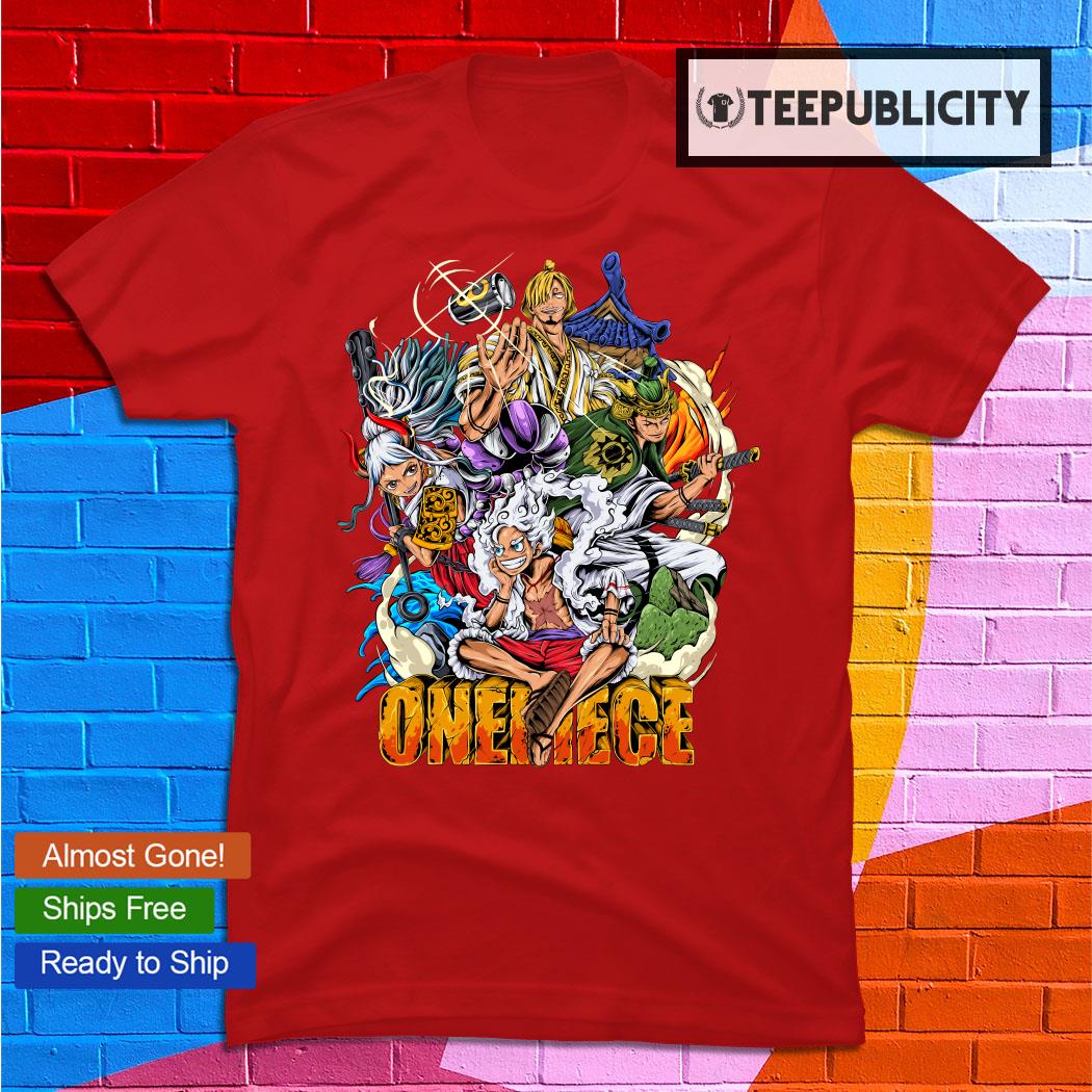 Luffy Wano arc upgrade Armament Haki 3D t shirt - Owl Fashion Shop