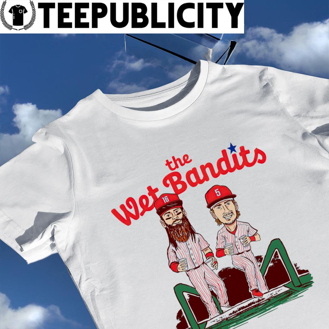 Buy Brandon Marsh and Bryson Stott Philadelphia Phillies baseball the wet  bandits caricature 2023 Shirt For Free Shipping CUSTOM XMAS PRODUCT COMPANY
