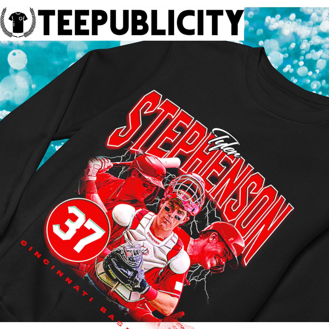 Tyler Stephenson Cincinnati Reds lightning retro shirt, hoodie, sweater,  long sleeve and tank top