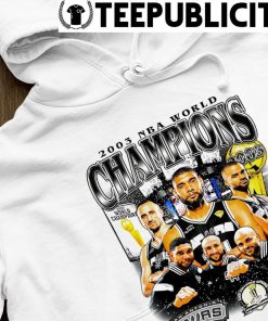 Vintage San Antonio Spurs NBA Champs Cropped Graphic T Shirt 2003