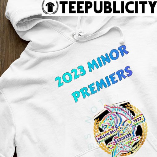 2023 Minor Premiers Nelson Bay Gropers logo s hoodie