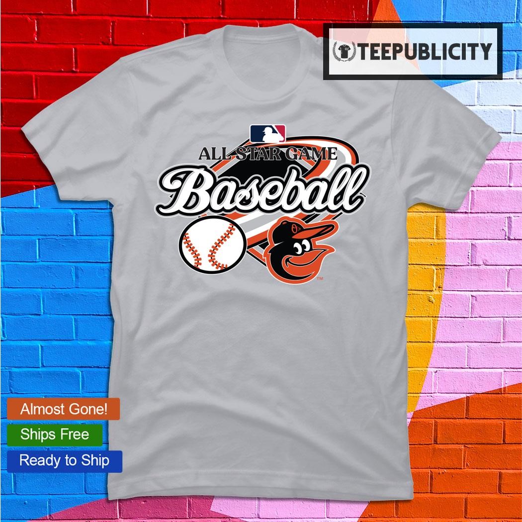 All Star Game Baseball Baltimore Orioles logo T shirt - Limotees