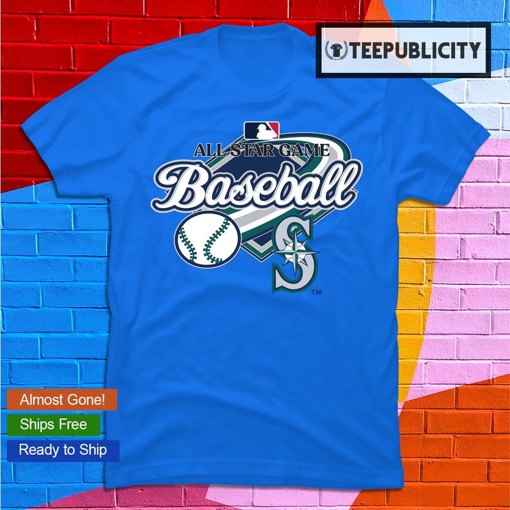 All Star Game Baseball Seattle Mariners logo T shirt - Limotees