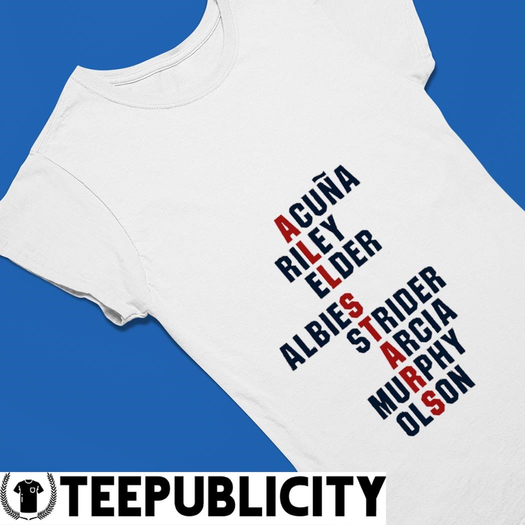 Top atlanta Braves Player's name t-shirt - Shirts Bubble