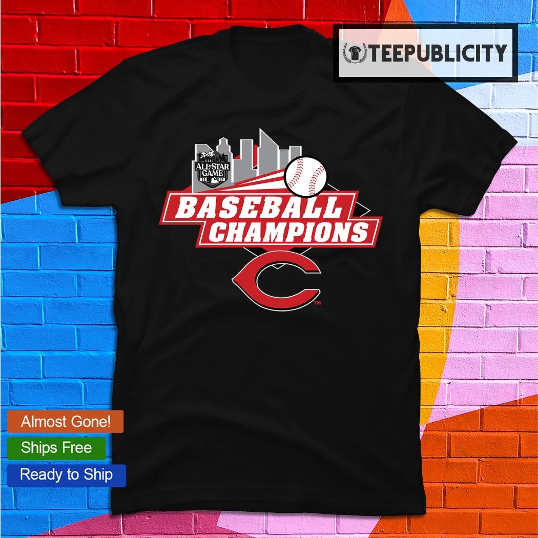 Baseball Champion Cincinnati Reds All Star Game logo T-shirt