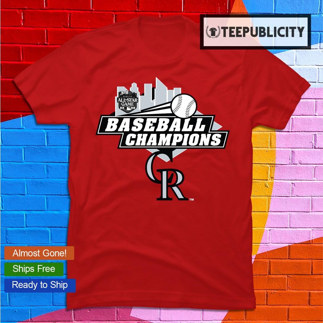 All Star Game Baseball Colorado Rockies logo T shirt - Limotees