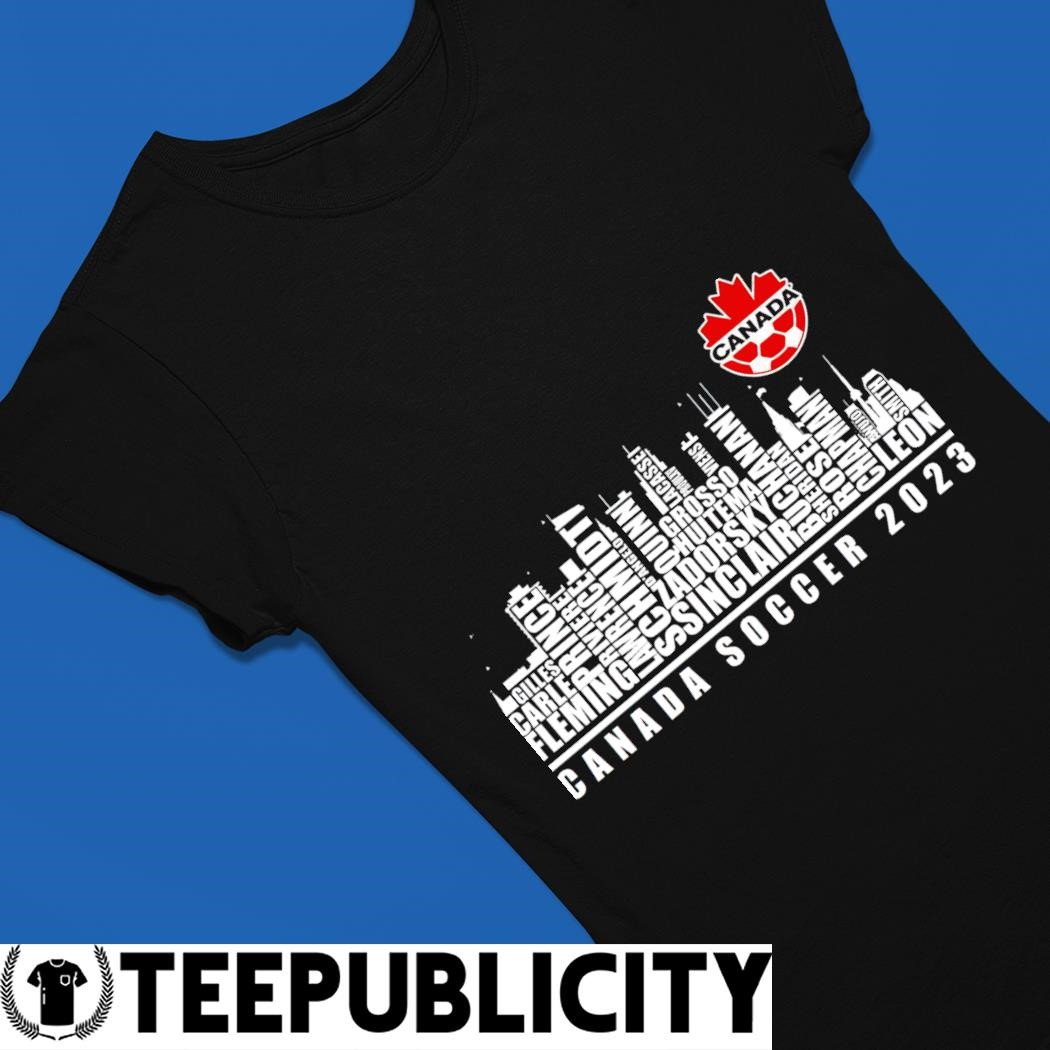 Canada Soccer 2023 skyline city by name players 2023 shirt, hoodie,  sweater, long sleeve and tank top