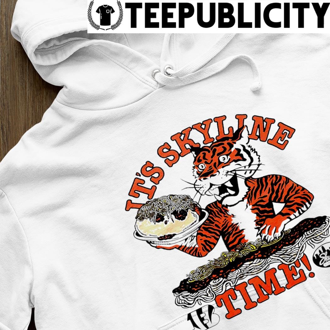 Cincinnati Bengals mascot It's skyline time retro shirt, hoodie, sweater,  long sleeve and tank top